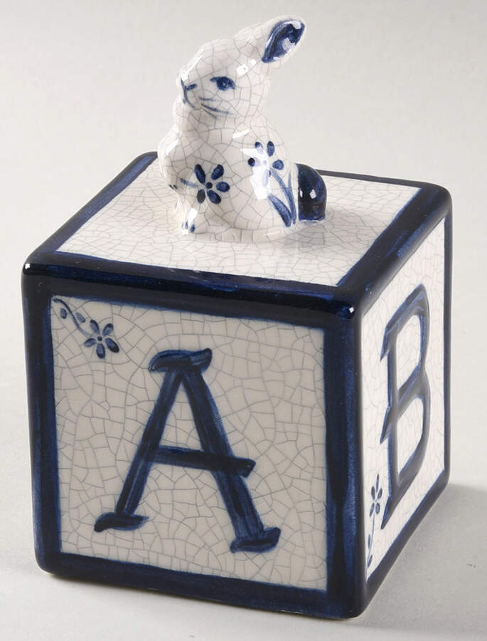 Dedham Rabbit Baby Block by Potting Shed-1