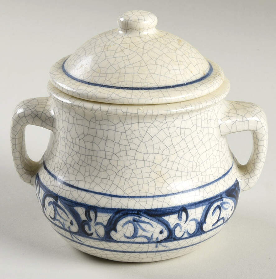 Dedham Rabbit Sugar Bowl & Lid by Potting Shed-1