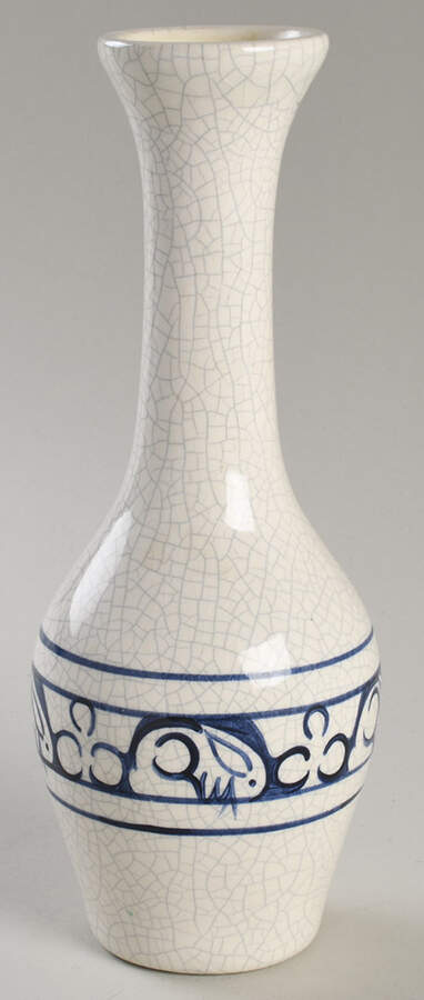 Dedham Rabbit 8" Bud Vase by Potting Shed-1