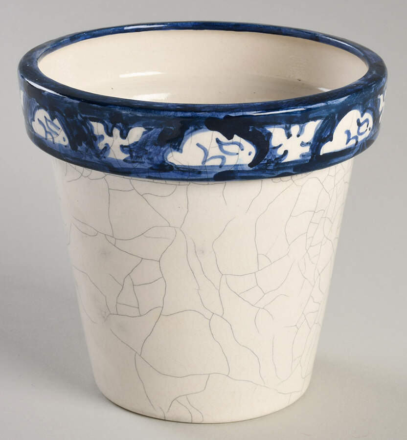 Dedham Rabbit 4" Flower Pot No Underplate by Potting Shed-1