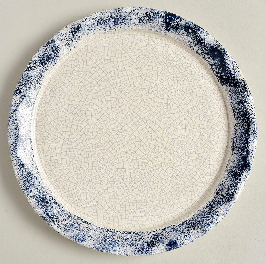 Dedham Rabbit Round Cheese Dish No Lid by Potting Shed-1