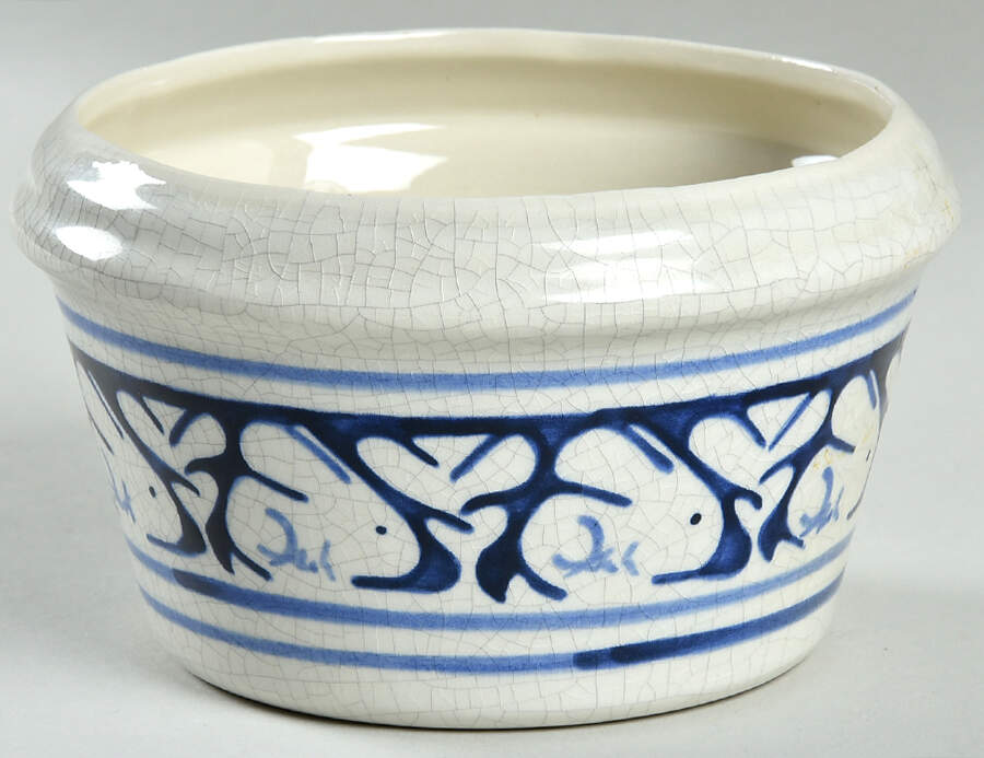 Dedham Rabbit 4" Round Box No Lid by Potting Shed-1