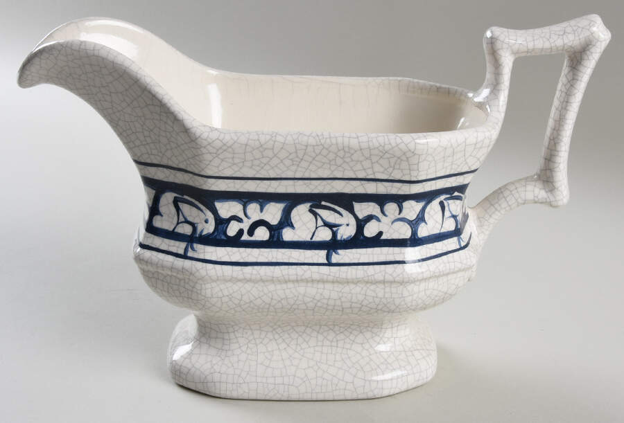 Dedham Rabbit Gravy Boat by Potting Shed-1
