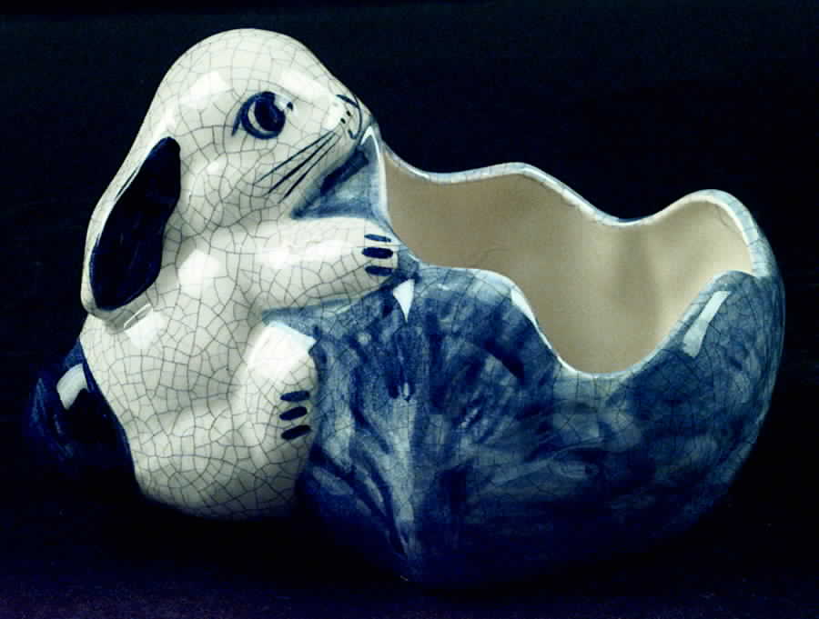 Dedham Rabbit Small Planter by Potting Shed-1