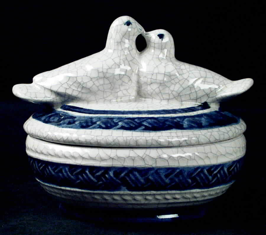 Dedham Rabbit Candy Box & Lid by Potting Shed-1