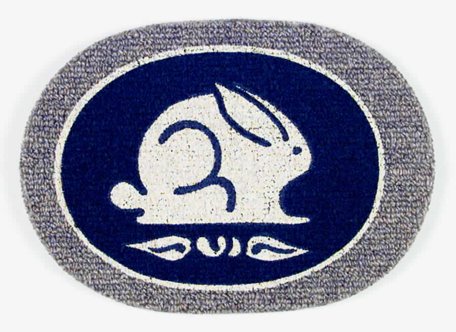 Dedham Rabbit Oval Carpet Trivet by Potting Shed-1