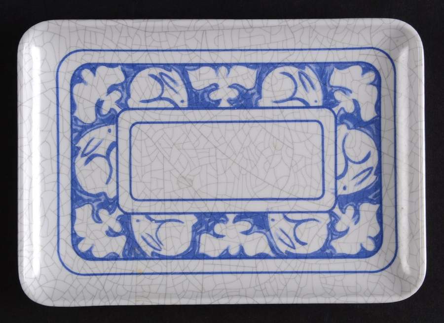 Dedham Rabbit Plastic Rectangular Tray by Potting Shed-1