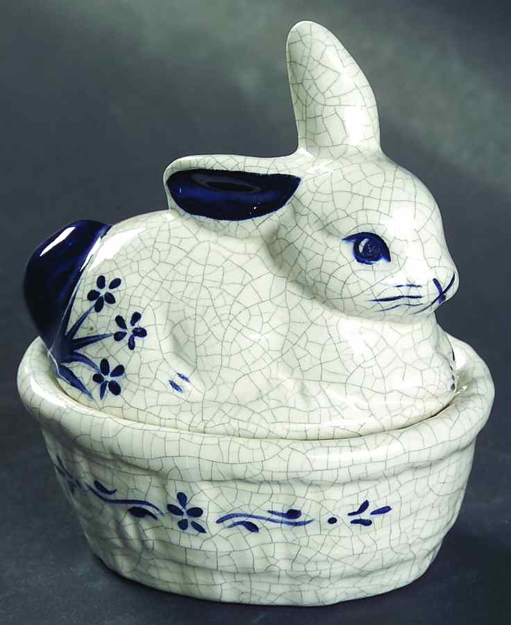Dedham Rabbit Miniature Rabbit Box & Lid by Potting Shed-1