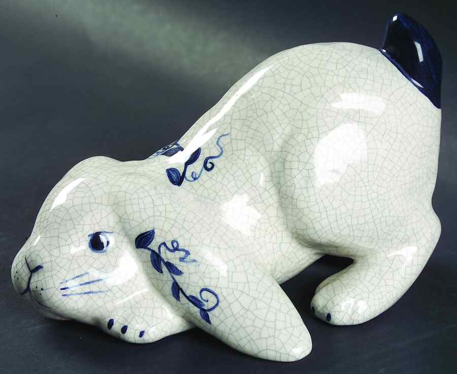 Dedham Rabbit Crouching Rabbit Figurine by Potting Shed-1