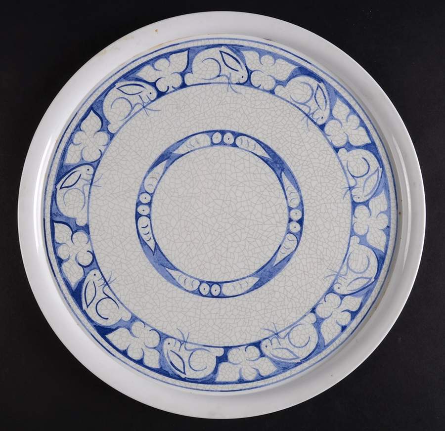Dedham Rabbit Plastic Serving Tray by Potting Shed-1