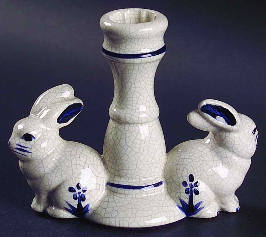 Dedham Rabbit Single Light Candlestick by Potting Shed-1