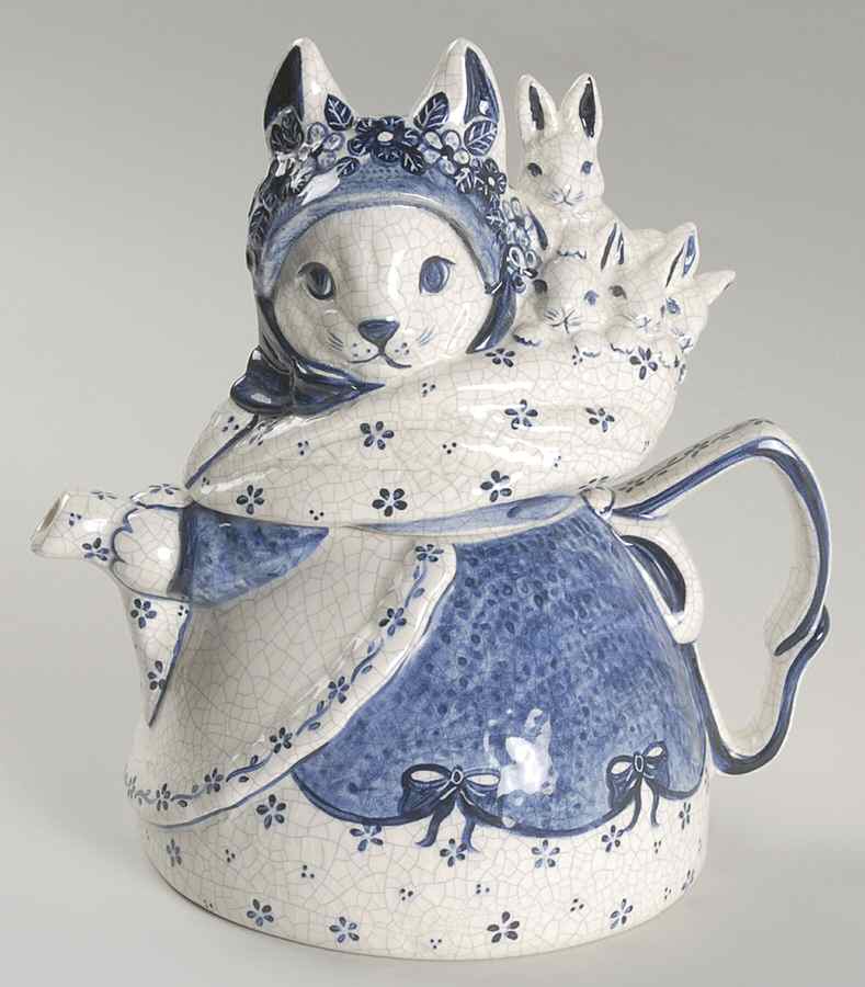 Dedham Rabbit Figural Teapot & Lid by Potting Shed-1