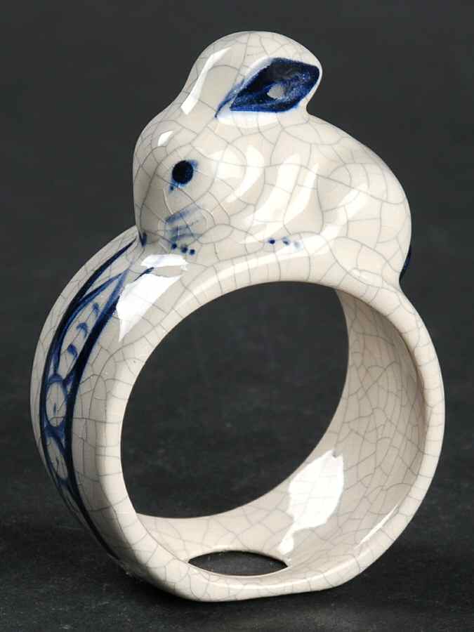 Dedham Rabbit Napkin Ring by Potting Shed-1