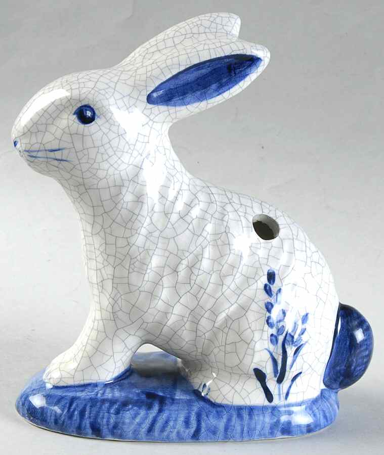 Dedham Rabbit 6" Flower Holder by Potting Shed-1