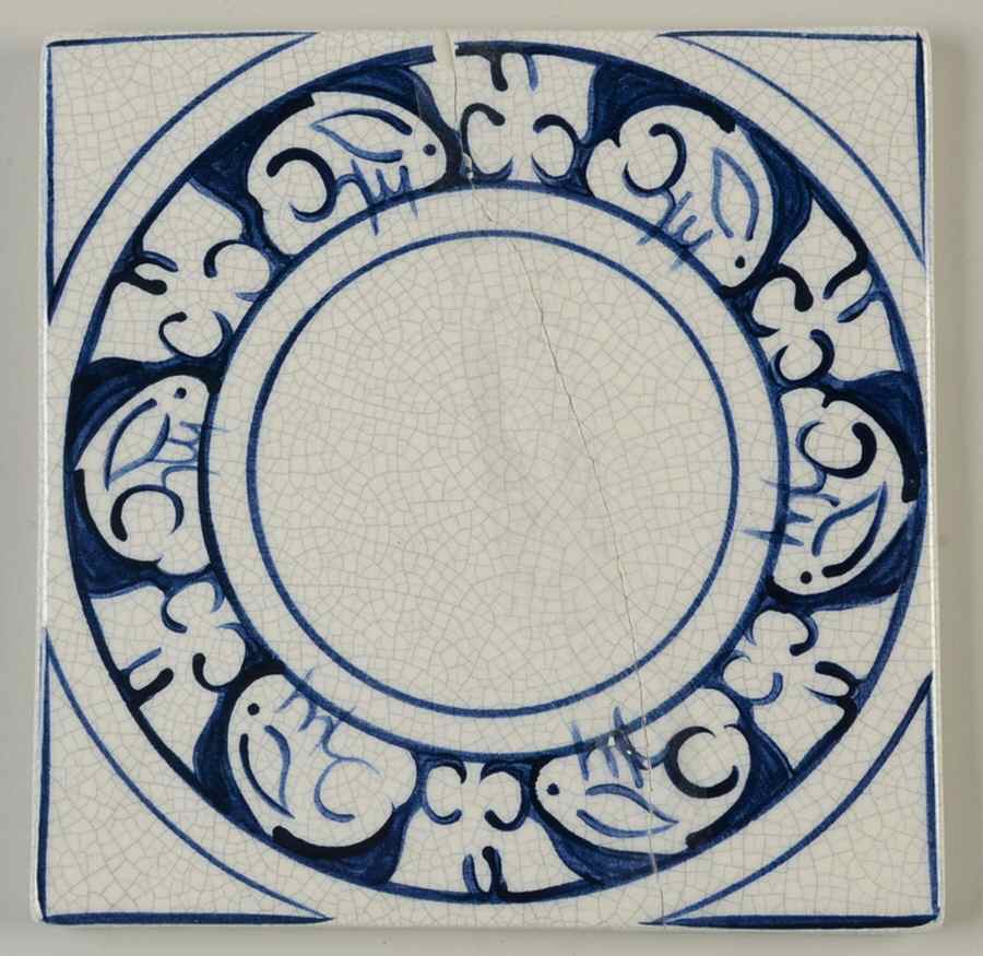 Dedham Rabbit 6" Wall Tile by Potting Shed-1