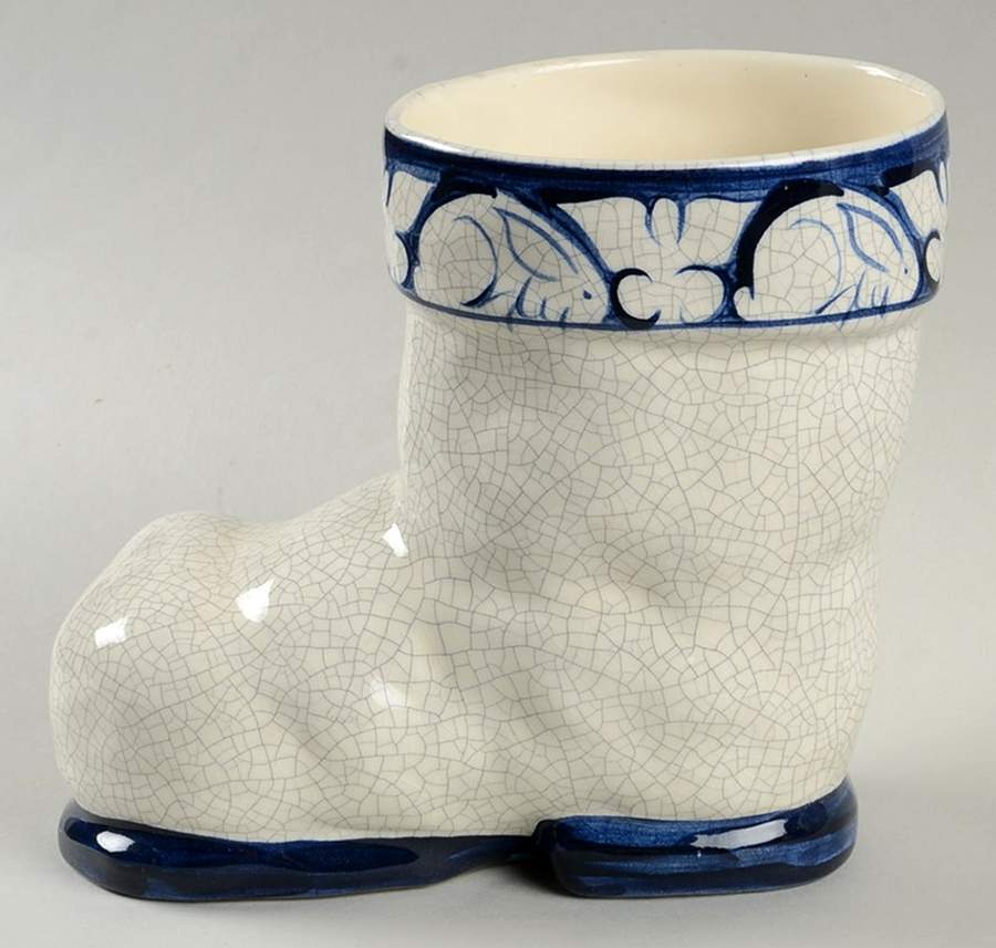 Dedham Rabbit Boot Vase by Potting Shed-1