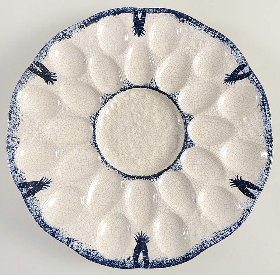 Dedham Rabbit Egg Serving Plate by Potting Shed-1