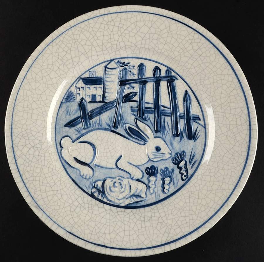 Dedham Rabbit Luncheon/Salad Plate by Potting Shed-1