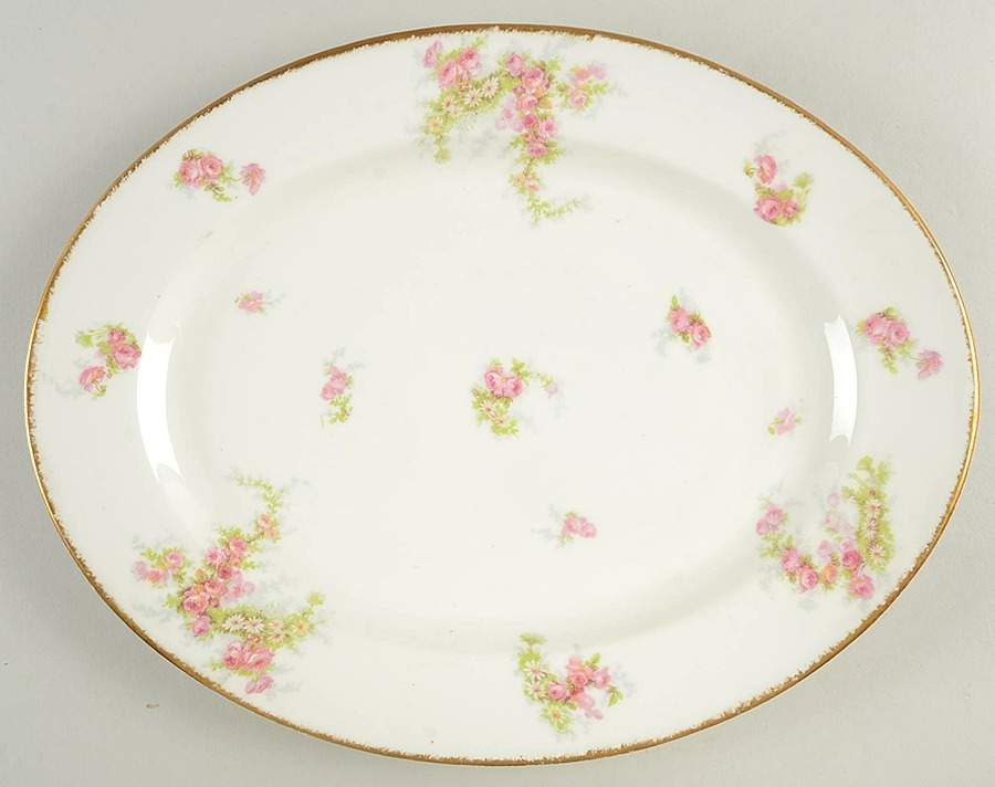 POY146 13" Oval Serving Platter by Jean Pouyat-1