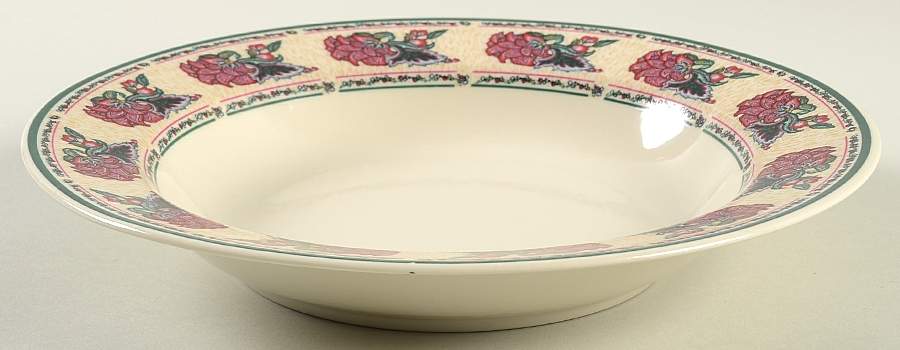 Paisley Garden Large Rim Soup Bowl by Preferred Stock-1