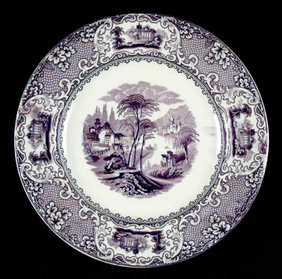 Lucerne Mulberry Salad Plate by J W Pankhurst-1