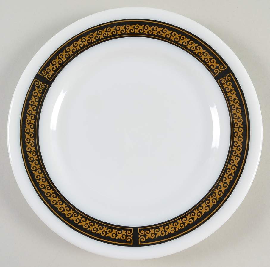 Ebony Luncheon Plate by Pyrex-1