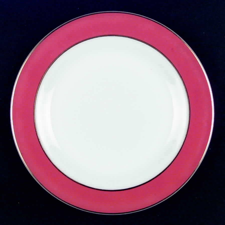 Red Gold Dinner Plate by Pyrex-1