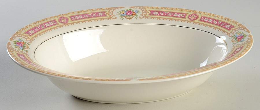 PCP116 9" Oval Vegetable Bowl by Paden City-1