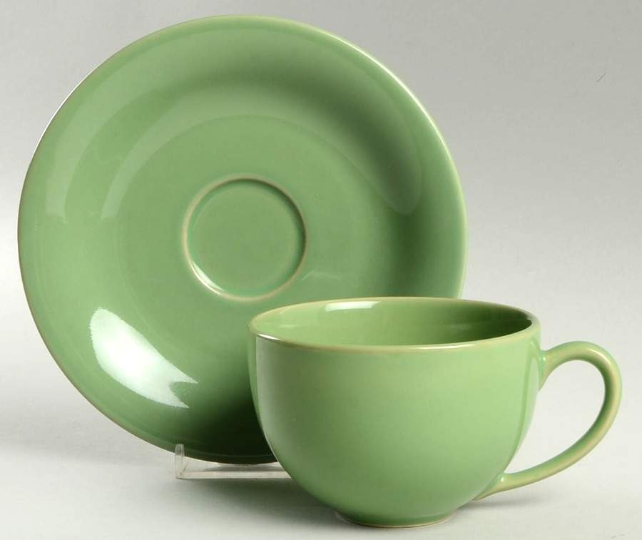 Colors Flat Cup & Saucer Set by Pottery Barn China-1