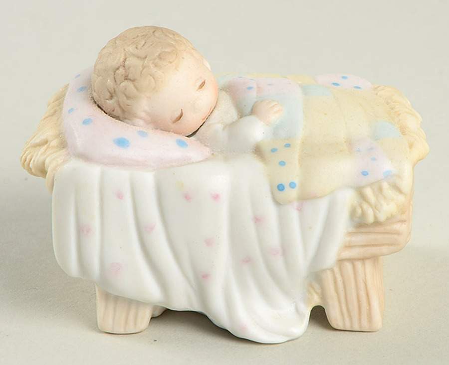 Come Let Us Adore Him-Nativity No Mark-Baby Jesus - No Box-No Trademark by Precious Moments-1