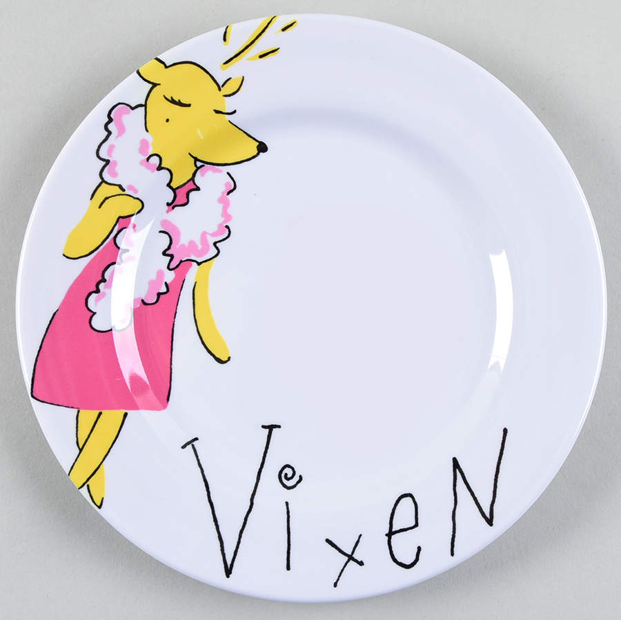 Reindeer Melamine Salad Plate by Pottery Barn China-1