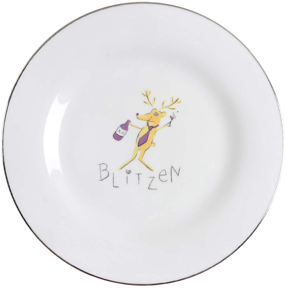 Reindeer Dinner Plate by Pottery Barn China-1