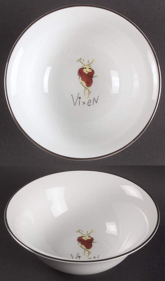Reindeer Coupe Cereal Bowl by Pottery Barn China-1