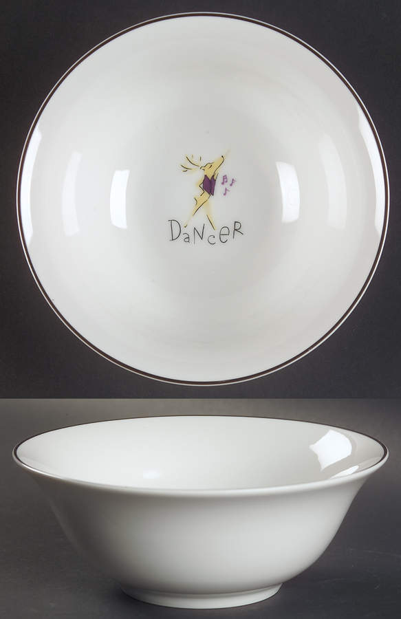 Reindeer Coupe Cereal Bowl by Pottery Barn China-1