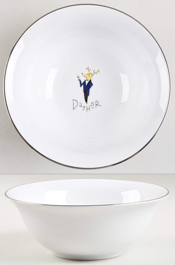 Reindeer Coupe Cereal Bowl by Pottery Barn China-1