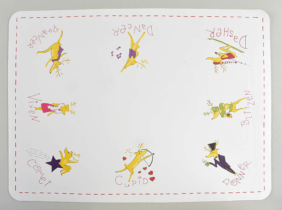 Reindeer Vinyl Placemat by Pottery Barn China-1