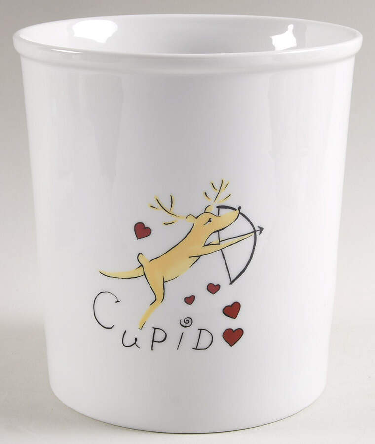 Reindeer Large Canister No Lid by Pottery Barn China-1
