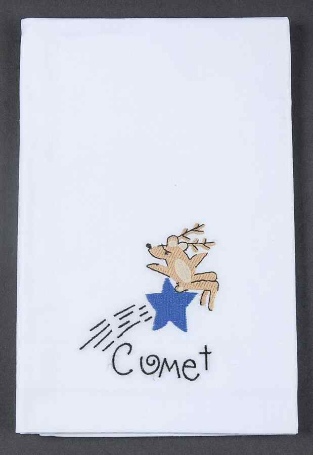 Reindeer Cloth Hand Towel by Pottery Barn China-1