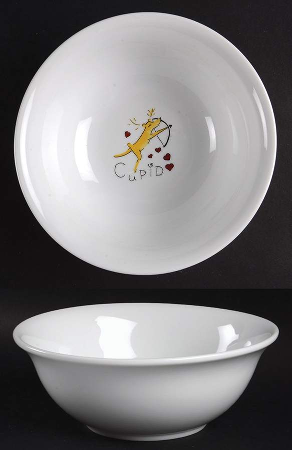 Reindeer Coupe Cereal Bowl by Pottery Barn China-1