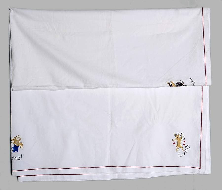 Reindeer 67" x 90" Rectangular Tablecloth by Pottery Barn China-1