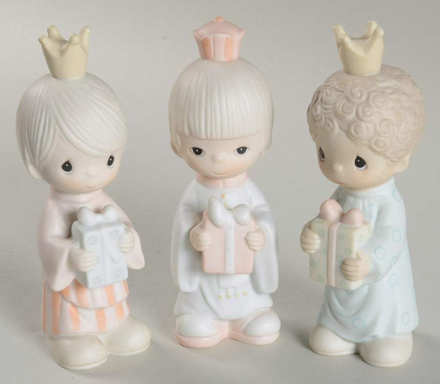 Wee Three Kings Vessel-Wee Three Kings - Vessel Trademark With Box by Precious Moments-1