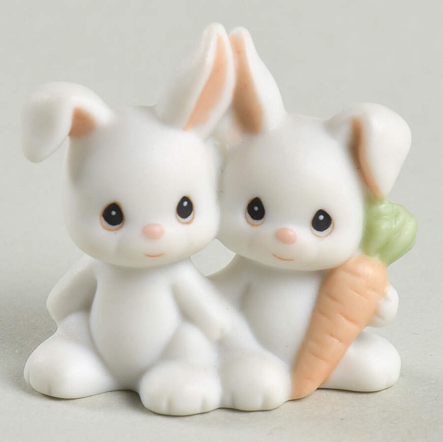 Bunnies-Noahs Ark Cracked Egg-Bunnies - Egg Trademark With Box by Precious Moments-1