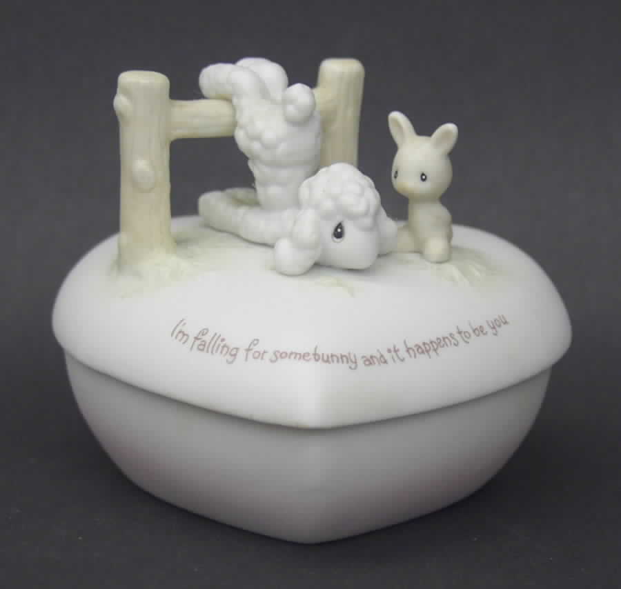 I'm Falling For Somebunny-Heart Box Fish-I'm Falling For Somebunny - Fish Trademark With Box by Precious Moments-1