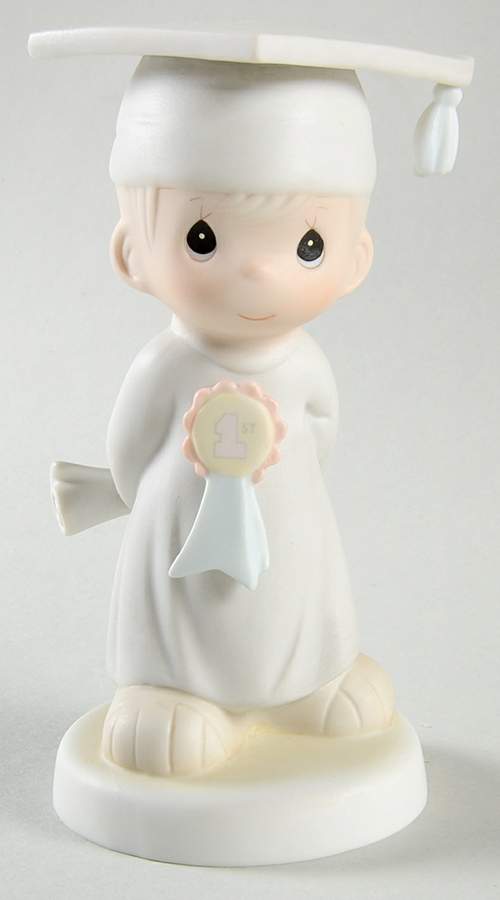 God Bless You Graduate-Figurine Trumpet-God Bless You Graduate - Trumpet Trademark, No Box by Precious Moments-1
