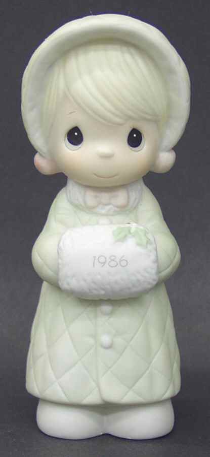 Annual Christmas Figurine Wishing You A Cozy Christmas - No Box by Precious Moments-1