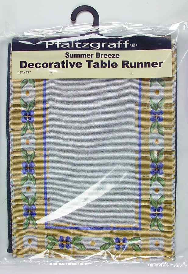 Summer Breeze 13" X 72" Tapestry Table Runner by Pfaltzgraff-1