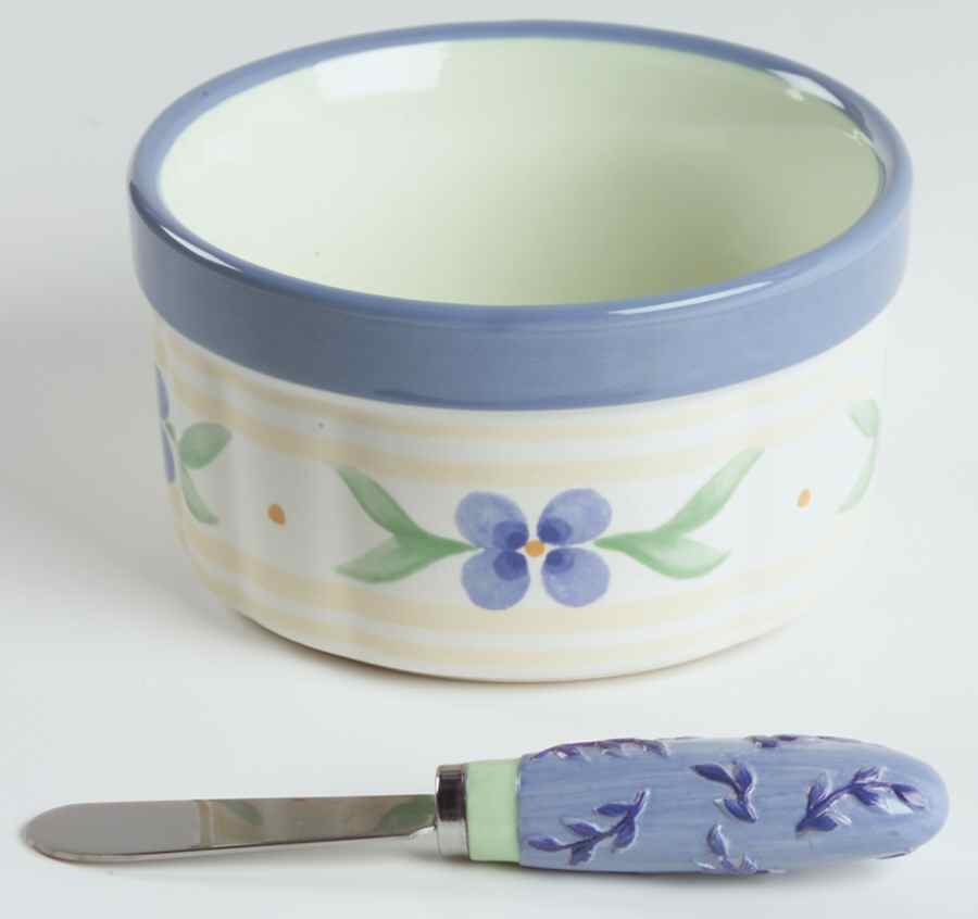Summer Breeze Dip Bowl & Spreader Set by Pfaltzgraff-1