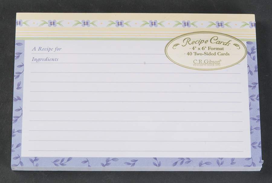 Summer Breeze Paper Recipe Card - Set of 40 by Pfaltzgraff-1