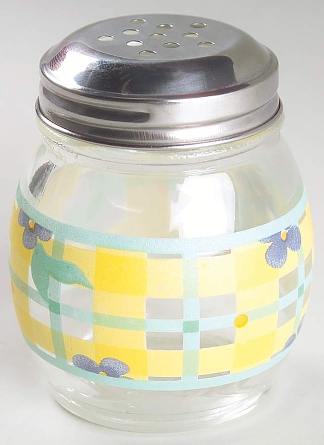 Summer Breeze Glassware Cheese Shaker & Lid by Pfaltzgraff-1