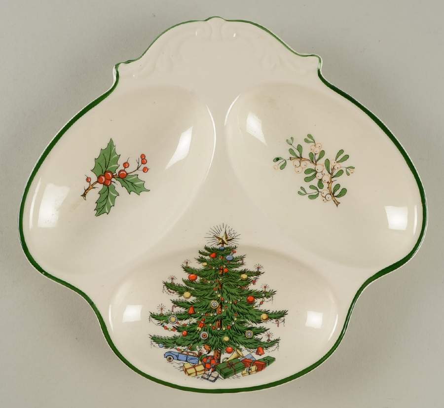 Christmas Tree 3-Part Relish by Plummer (NY)-1